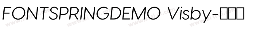 FONTSPRINGDEMO Visby字体转换